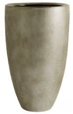 Jarrón Electro, dorado. A34½xØ20cm.