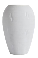 Jarrón Dropfall, beige. A26xL17xF17cm.