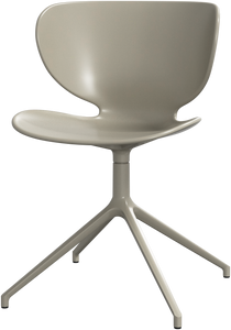 [Hamilton - D192] Silla Hamilton con función giratoria, gris ceniza mate/estructura lacada gris ceniza mate. A78xL51½xF53½cm