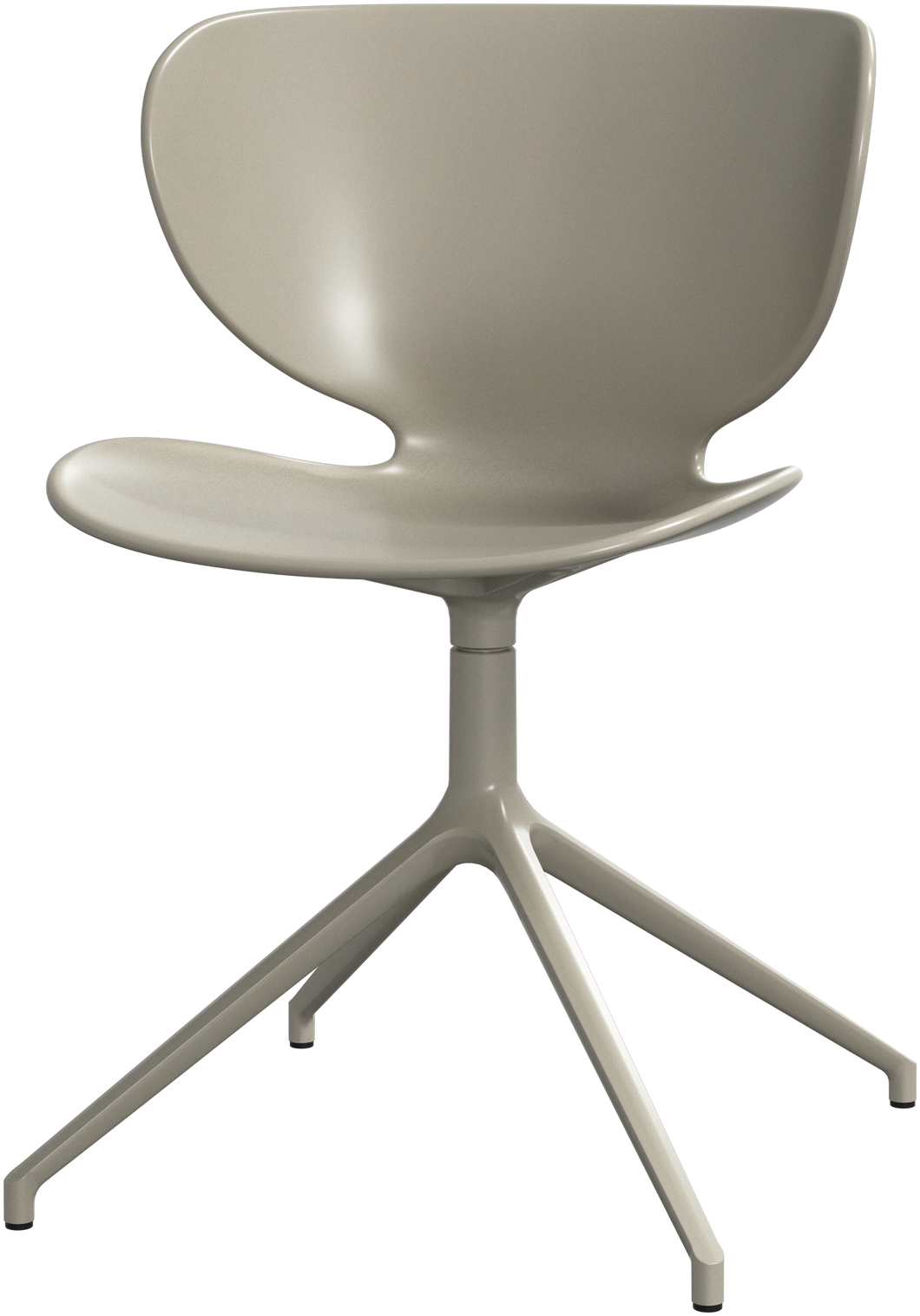 [Hamilton - D192] Silla Hamilton con función giratoria, gris ceniza mate/estructura lacada gris ceniza mate. A78xL51½xF53½cm