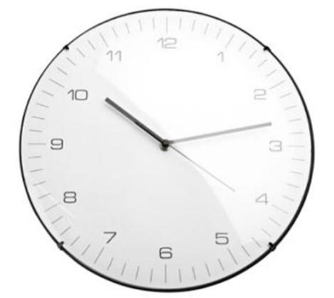 [Classic] Reloj de pared Classic, blanco/negro