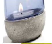[Combi] candelabro para vela de té Combi, azul/gris