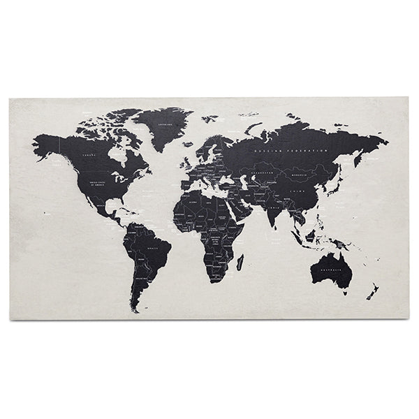 [World map] World map arte en concreto, gris