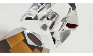 [Diamond] candelabro Diamante, color jengibre